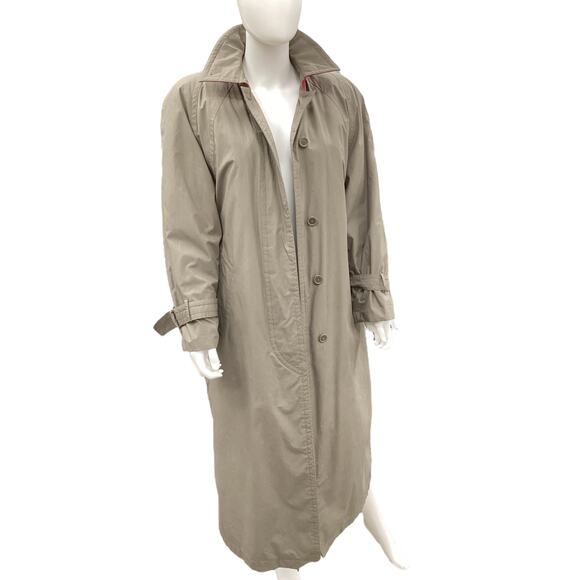 Vintage London Fog Coat Women’s Size 6 Removable Feather Filled Lining Hoodless - Picture 2 of 8